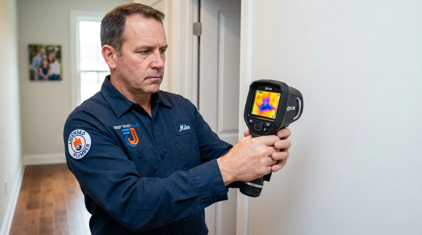 Thermal imaging leak detection by Johns Plumbing LLC in Mojave